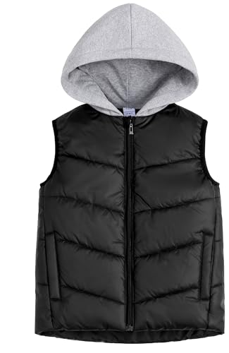 SEAUR Kinder Daunenweste Leichte Ärmellose Jungen Mädchen Winter Warm Casual Oberbekleidung Jacke Mantel 7-8 Jahre von SEAUR