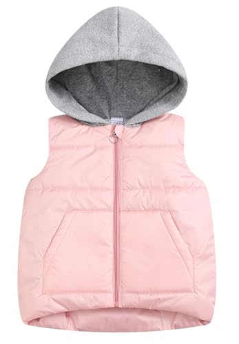 SEAUR Kinder Mädchen Jungen Winddicht Wintermäntel Ärmellos Jacke Flauschig Steppweste Kuschelig Übergangsjacke Kuscheljackk 146 von SEAUR