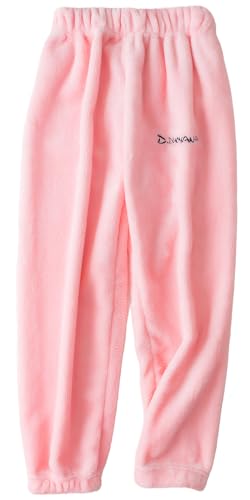 SEAUR Kinder Plüschhose Pyjama Flauschig Hose Flanell Pyjamahose Warm Fleece Schlafanzughose Herbst Winter für Jungen Mädchen - 160(152-158) von SEAUR