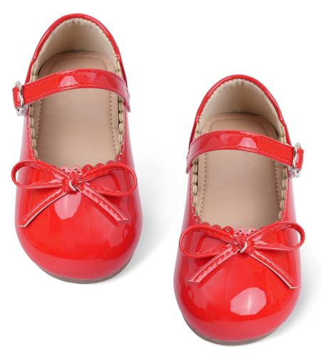 SEAUR Kleider Schuhe Rot Mädchen Pumps Prinzessin Schuhe Mary Jane Flache Kinder Weiche Mary Jane Strap Bequem Herbst 30 EU SEAUR Kleider Schuhe Rot Mädchen Pumps Prinzessin Schuhe Mary Jane Flache Kinder Weiche Mary Jane Strap Bequem Herbst 30 EU von SEAUR