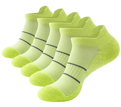 SEAUR Kurzsocken Damen 39-42 Sneacker Socken Kurz Socken Sportsocken Grün 5 Paar von SEAUR