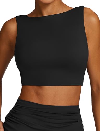SEAUR Longline Sport-BH für Frauen High Impact Wireless Running Workout Kompressions-BH Übung Yoga gepolsterte Crop Tops von SEAUR