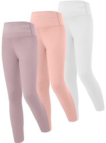 SEAUR Mädchen Leggings Sporthose Lang Laufhose Yogahose Jogginghose Eng Sportlich Trainninghose - 130(122-128) von SEAUR