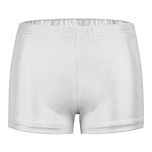 SEAUR Mädchen Shorts Metallic Glänzend Turnshorts Kinder Tanzshorts Ballett Gymnastik Tanz Yoga Sportshorts Hot Pants - 5-6 Jahre von SEAUR