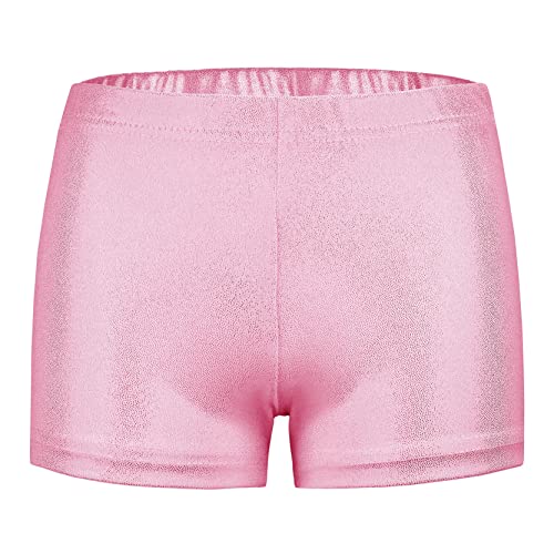 SEAUR Mädchen Shorts Metallic Glänzend Turnshorts Kinder Tanzshorts Ballett Gymnastik Tanz Yoga Sportshorts Hot Pants - 9-10 Jahre von SEAUR