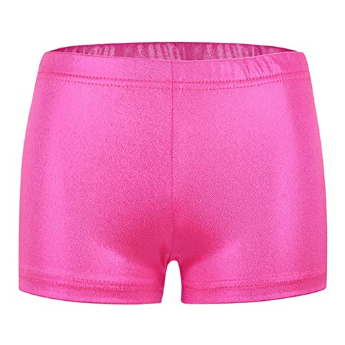 SEAUR Mädchen Shorts Metallic Glänzend Turnshorts Kinder Tanzshorts Ballett Gymnastik Tanz Yoga Sportshorts Hot Pants - 9-10 Jahre von SEAUR