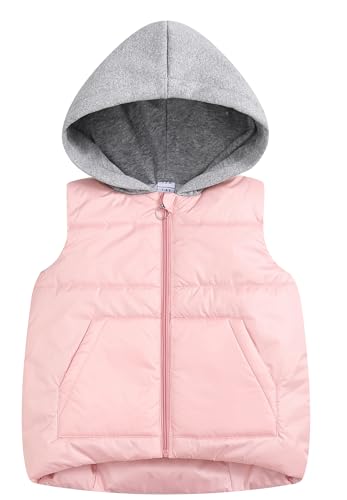 SEAUR Mädchen Winter Pufferweste Daunenimitat Leichte Wasserabweisende ärmellose Jacke Winddichte Weste Warm 9-10Jahre von SEAUR