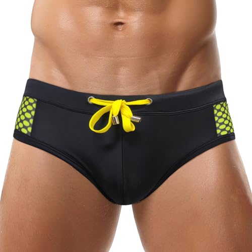 SEAUR Männer Badeslip Badehose Schwimmbad Schwimmen Badeshorts Wassersport Tag XL=EU L von SEAUR