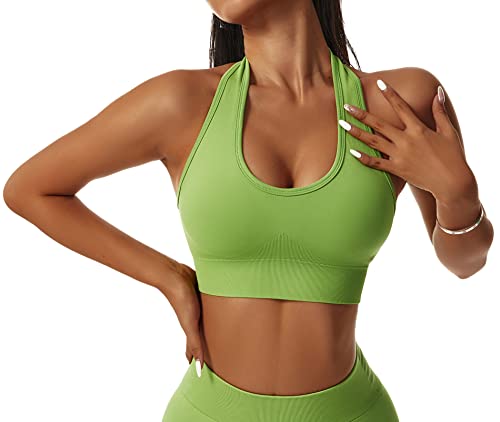 SEAUR Sport BH Damen Gepolstert Ohne Bügel Starker Halt Sport Bra Große Brüste Fitness Bustier von SEAUR