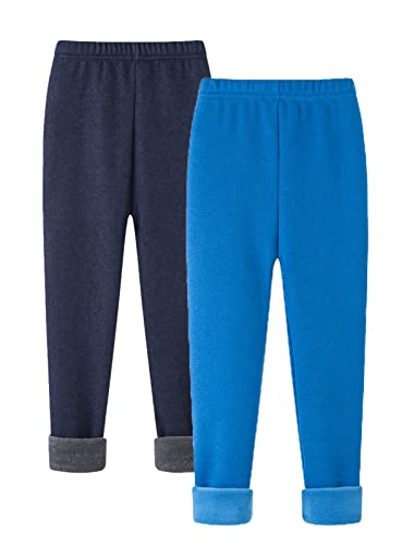 SEAUR Thermo Leggings für Mädchen Elastische Winter Leggings mit Drucken Kinder Thermohose für Drinnen Draußen Farbe 11 12-13 Jahre (160) von SEAUR