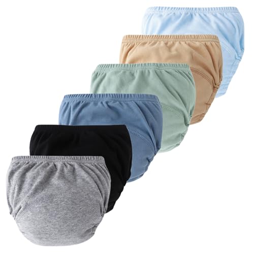SEAUR Töpfchen Unterwäsche Baby Töpfchentraining Unterhose Baumwoll Trainingshose Baby 6 Stück Unterwäsche 1-2 Jahre von SEAUR