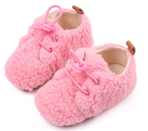 SEAUR Warme Schuhe Baby Lauflernschuhe rutschfeste Hausschuhe Baby Mädchen Outdoor Herbst Weiche Schuhe Neugeborene Atmungsaktive Schuhe 6-12 M von SEAUR