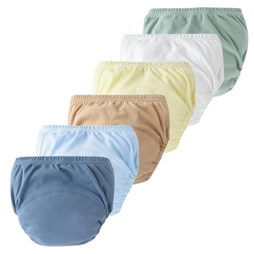 SEAUR Weiche Baumwoll Unterwäsche Baby Trainingshose Töpfchen Trainingsunterhosen Baby Wiederverwendbar Elegant 6-12 M von SEAUR