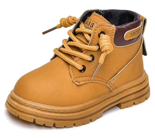 Schuhe Kinder Warm Gefütterte Schneestiefel Outdoor rutschfest Boots Wanderschuhe Kinder Barfußschuhe Winter Gelb 26 von SEAUR