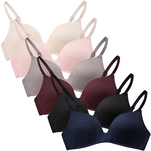 Teenager Mädchen BH Baumwolle Sport Softbra Bralette Ohne Bügel Nahtlose Gepolsterte Unterwäsche mit abnehmbaren Pads 10-12jahre von SEAUR