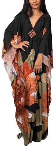 Tunika Strandkleid Damen Lang Kaftan Cover Up Badeanzug Strand Vertuschung Roben Boho Kaftankleider von SEAUR