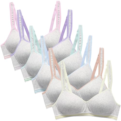 Unterwäsche für Jüngere Damen 14-16 Jahre Sport Softbra Bralette Ohne Bügel Nahtlose Gepolsterte Unterwäsche mit abnehmbaren Pads von SEAUR