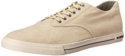 Seavees Herren Hermosa Classic Sneaker, Natürliches Vintage-Waschleinen, 43 EU von SEAVEES