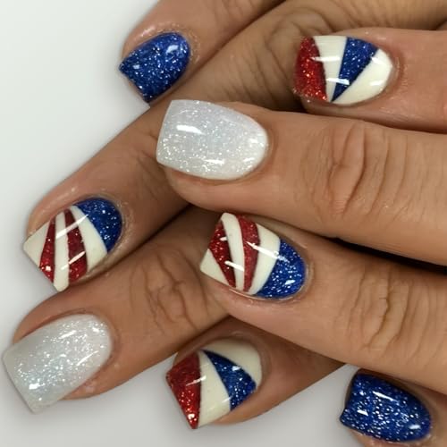 24 Stücke Independence Day Press Auf Nägeln Kurzquadratische Falsche Nägel Voller Abdeckungen Acrylnägel Kleben Auf Nägeln Für Frauen 24 Stücke Independence Day Press Auf Nägeln Kurzquadratische Falsche Nägel Voller Abdeckungen Acrylnägel Kleben Auf Nägeln Für Frauen von SEAYACK