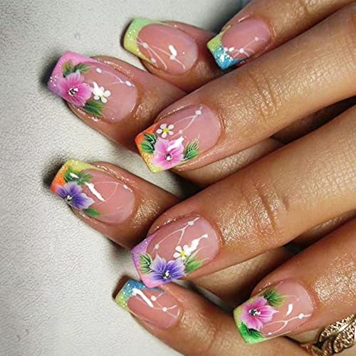 24pcs Square Press Auf Nägeln Glänzende Designs Französische Falsche Nägel Acryl False Nails Künstliche Nägel Kleber Auf Nägeln Frauen 24pcs Square Press Auf Nägeln Glänzende Designs Französische Falsche Nägel Acryl False Nails Künstliche Nägel Kleber Auf Nägeln Frauen von SEAYACK