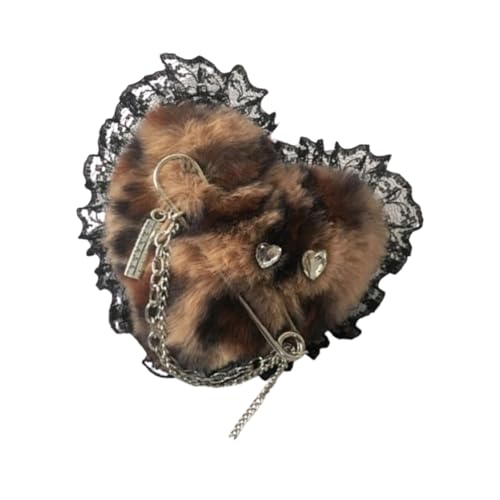 Brosche Herz Strass Haarspange mit Anstecknadel Frauen Kinder Haarspangen Kopfschmuck Haarspangen Haarnadeln pelzige Haarnadel von SEAYACK