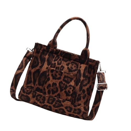 Frauen Umhängetasche Leoparden Muster Crossbody Kleine Quadratische Mode Handtasche Stylish Top Messengerinnen Frauen Einfache Crossbody Top Handtasche Leopard Muster Schulter von SEAYACK