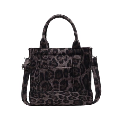 Frauen Umhängetasche Leoparden Muster Crossbody Kleine Quadratische Mode Handtasche Stylish Top Messengerinnen Frauen Einfache Crossbody Top Handtasche Leopard Muster Schulter von SEAYACK