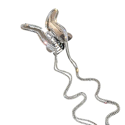 Große Haarspange mit Schmetterlingsform, Strass, Haarspange für Damen, geschmeidige Haarnadeln von SEAYACK