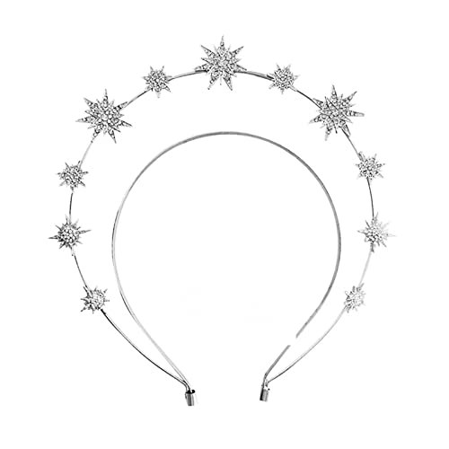 Haarreif in Hexagrammform, mit Strasssteinen, doppellagig, für Brautschmuck, Damen, Hochzeit, Party Haarreif in Hexagrammform, mit Strasssteinen, doppellagig, für Brautschmuck, Damen, Hochzeit, Party von SEAYACK