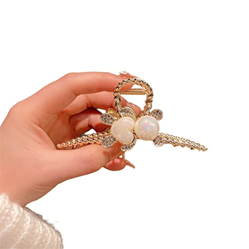 Haarspangen aus Legierung mit Bär, Herz, Sternform, Dekor-Haarspangen für Damen, dickes Haar, Premium-Kiefer-Clips für dickes Haar von SEAYACK