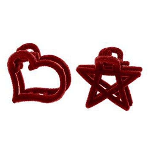 Kleine Haarspange mit Stern und Herzform, dekorative Haarspangen für Damen, dicke Haarklammern für dickes Haar von SEAYACK