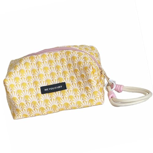 Kosmetiktasche mit Blumen-Design für Damen, für Outdoor-Reisen, modische Kulturbeutel, Sonnenblumengelb, Mass Beauty Kosmetiktasche mit Blumen-Design für Damen, für Outdoor-Reisen, modische Kulturbeutel, Sonnenblumengelb, Mass Beauty von SEAYACK