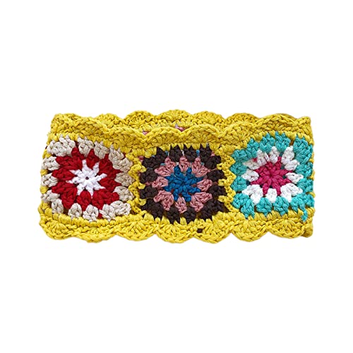 Pastorales Bandana, Turban, Häkelhaar, Schal, farblich passendes Haarband, gestricktes Stirnband für Damen, trendiges Haar-Accessoire von SEAYACK