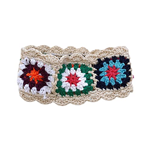 Pastorales Bandana, Turban, Häkelhaar, Schal, farblich passendes Haarband, gestricktes Stirnband für Damen, trendiges Haar-Accessoire von SEAYACK