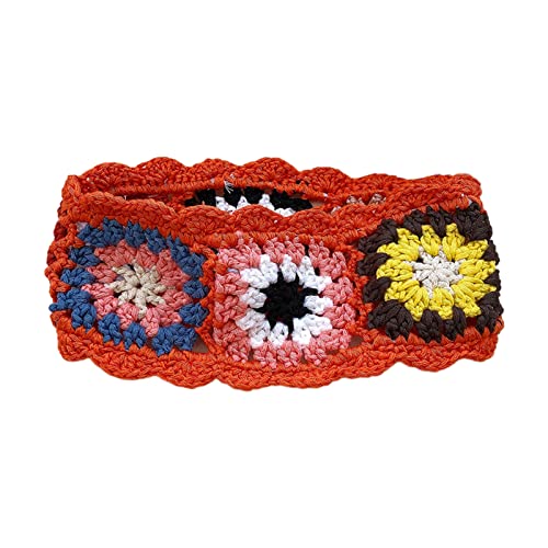 Pastorales Bandana, Turban, Häkelhaar, Schal, farblich passendes Haarband, gestricktes Stirnband für Damen, trendiges Haar-Accessoire von SEAYACK