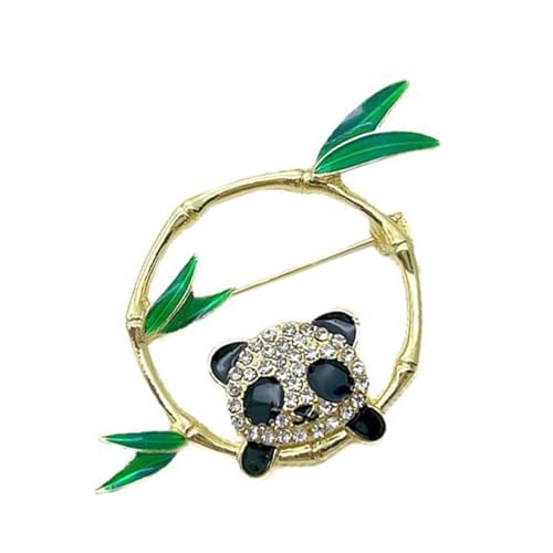 Robuste Legierung Panda Bambus Brosche Tragbare Zubehördekoration Bequem Um Jedem Stilvollen Outfit Einen Einzigartigen Charme Zu Verleihen von SEAYACK