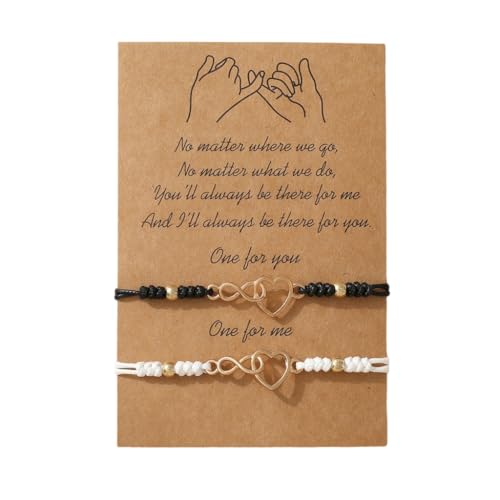 SEAYACK 1 Paar handgefertigte Freundschaftsarmbänder Seil Armbänder Set Verstellbare Baumwolle Fußkettchen Unisex Armband für jeden Anlass, Legierung + geflochtenes Seil von SEAYACK