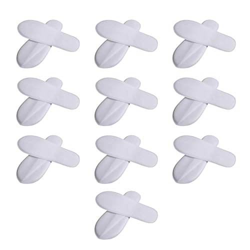 SEAYACK 10 Paare Unisex Erwachsene Weiche Stoff Geschlossener Toe Single Verwendet Pantoffeln Für Reisebooth Hotel Indoor Gäste Und Spas Relaxation Airline Reiseschuhe von SEAYACK