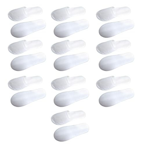 SEAYACK 10 Paare Unisex Erwachsene Weiche Stoff Geschlossener Toe Single Verwendet Pantoffeln Für Reisebooth Hotel Indoor Gäste Und Spas Relaxation Airline Reiseschuhe von SEAYACK