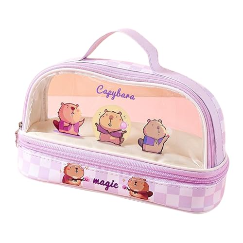 SEAYACK Cartoon Capibala Bleistiftbeutel Große Kapazität Bleistift Gehäuse Ästhetische Stiftkoffer Make Up Tasche Clear Pen Bag Bleistift Organisatoren SEAYACK Cartoon Capibala Bleistiftbeutel Große Kapazität Bleistift Gehäuse Ästhetische Stiftkoffer Make Up Tasche Clear Pen Bag Bleistift Organisatoren von SEAYACK