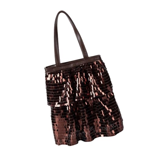 SEAYACK Damen Funkelnde Pailletten Verderbte Tasche Große Kapazitätsumhängetasche Handtaschen Mit Magnetverschluss Ladies Abend Cutch Tasche Trendy Geldbeutel Handtasche von SEAYACK