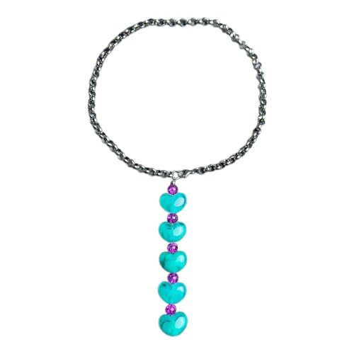 SEAYACK Edelstahl-O-Kette, Herz-Perlen, Halskette, Acryl-Effekt, lange Quasten, Halsketten für Frauen, Schlüsselbeinkette, Acryl-Edelstahl SEAYACK Edelstahl-O-Kette, Herz-Perlen, Halskette, Acryl-Effekt, lange Quasten, Halsketten für Frauen, Schlüsselbeinkette, Acryl-Edelstahl von SEAYACK