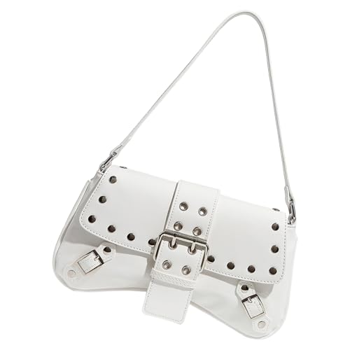 SEAYACK Elegante Achselbetttasche PU Lederhandtasche Mit Gesternten Ornament Umkauftasche Für Büroeinkäufe Und Freizeitstraße Retro Abend Geldbeutel von SEAYACK