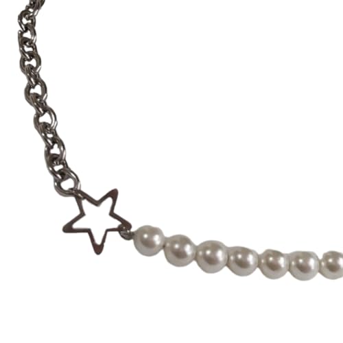 SEAYACK Elegante Halskette mit hohlem Stern-Anhänger, stilvoller Choker, einzigartiger Charm-Halskette, Spleiß-Halsketten, Halsschmuck für Damen von SEAYACK