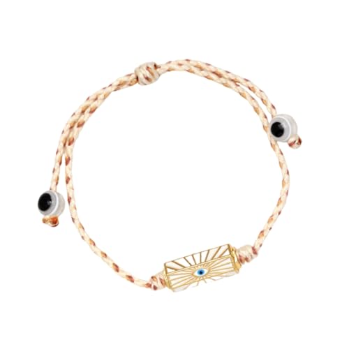 SEAYACK Glücksaugen-Herz-Buchstaben-Charm-Armband, verstellbar, geflochtenes Seil, Glasur, Glücksauge-Schmuck, geeignet für Damen und Herren, Liuli SEAYACK Glücksaugen-Herz-Buchstaben-Charm-Armband, verstellbar, geflochtenes Seil, Glasur, Glücksauge-Schmuck, geeignet für Damen und Herren, Liuli von SEAYACK