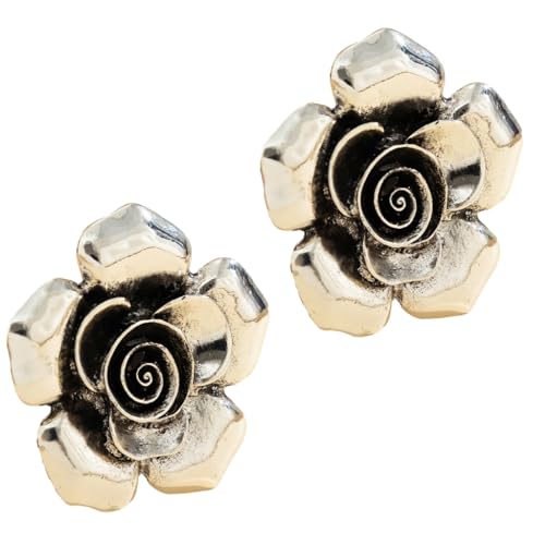 SEAYACK Halskette mit Vintage-Blumenanhänger, Metall, Blumenringe, Ohrringe, Choker, Schmuck, Schlüsselbeinkette, Halsband, Halskette, Ringe, Ohrringe, Metall SEAYACK Halskette mit Vintage-Blumenanhänger, Metall, Blumenringe, Ohrringe, Choker, Schmuck, Schlüsselbeinkette, Halsband, Halskette, Ringe, Ohrringe, Metall von SEAYACK