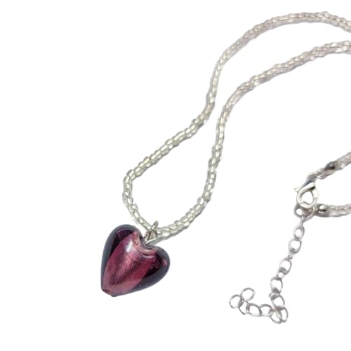 SEAYACK Kristall-Herz-Halskette, modisch, handgefertigt, mit Perlen, Schlüsselbeinkette für Damen, Mädchen, Choker-Schmuck, Liuli SEAYACK Kristall-Herz-Halskette, modisch, handgefertigt, mit Perlen, Schlüsselbeinkette für Damen, Mädchen, Choker-Schmuck, Liuli von SEAYACK