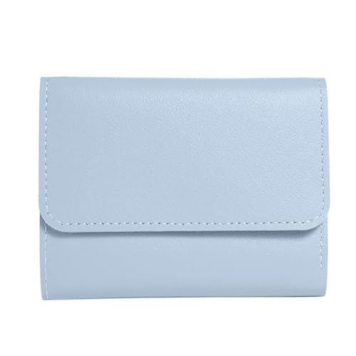 SEAYACK Minimalists Damen-Geldbörse, kurz, mit mehreren Kartenfächern, Geldschein-Organizer, PU-Leder, kleine Geldbörse, blau von SEAYACK