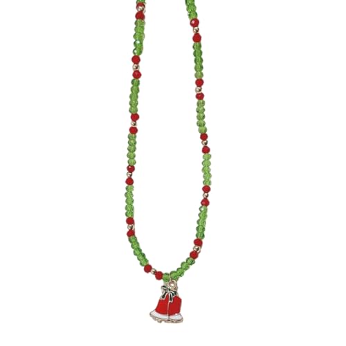 SEAYACK Modische Halskette mit Cartoon-Weihnachtsanhänger, elegante Halskette, Choker, Urlaubs-Perlen-Charm-Halskette, Party-Schmuck, Metall SEAYACK Modische Halskette mit Cartoon-Weihnachtsanhänger, elegante Halskette, Choker, Urlaubs-Perlen-Charm-Halskette, Party-Schmuck, Metall von SEAYACK