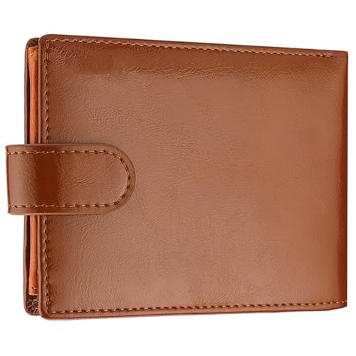 SEAYACK Stilvolle Herren-Geldbörse aus PU-Leder mit mehreren Kartenfächern und Münzfach zum Organisieren Ihrer Gegenstände, braun von SEAYACK